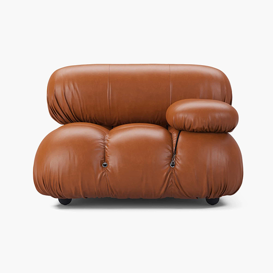 Camaleonda Leather Sofa Module Right Armrest